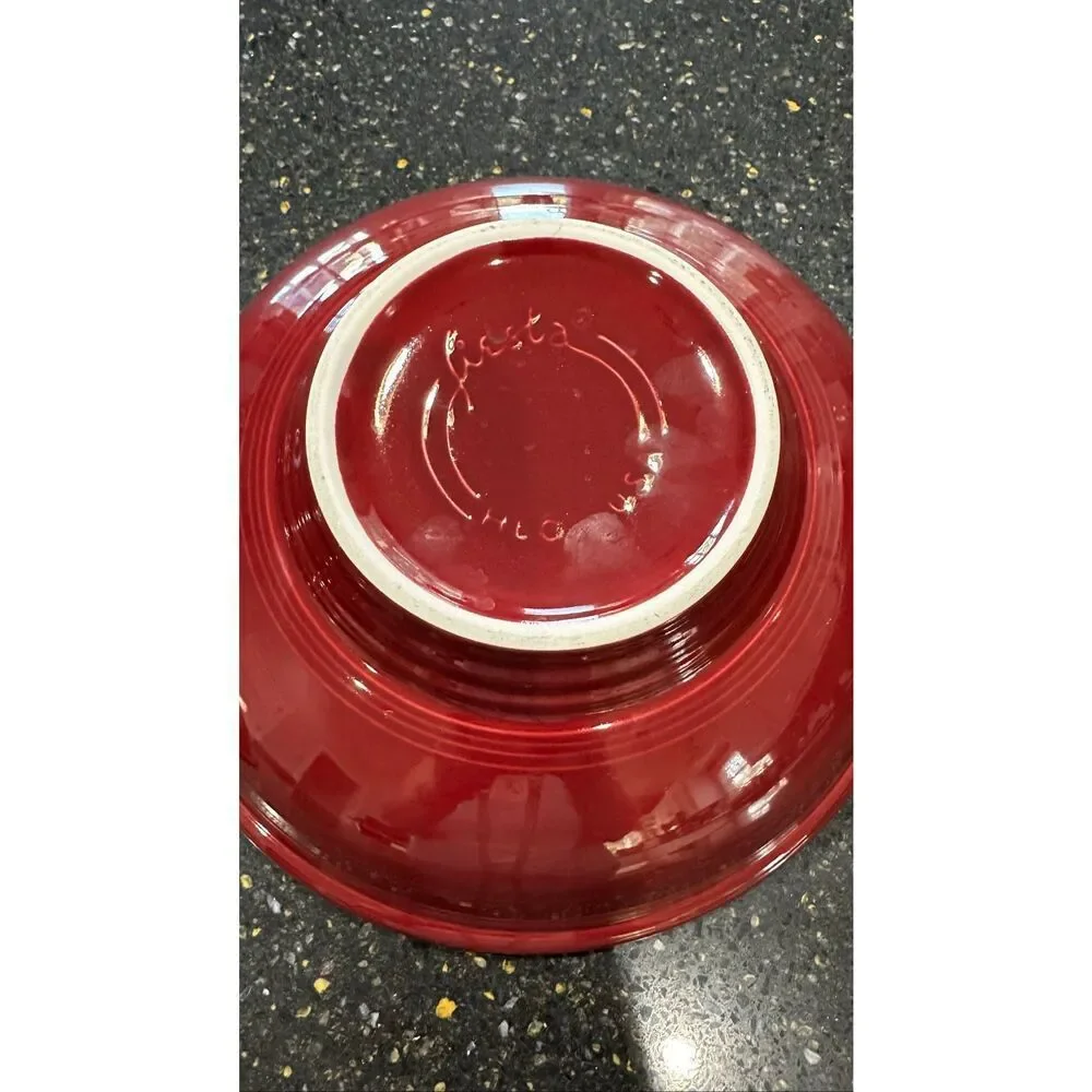 Fiesta Cinnabar Pedestal Bowls Set of 2